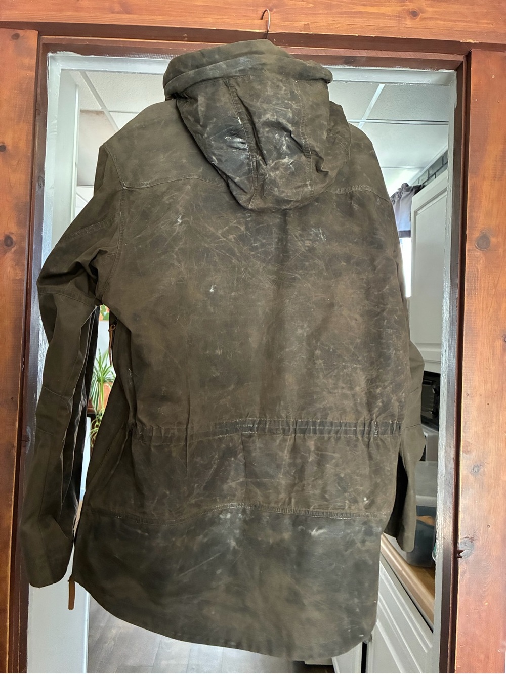 Men's Fjallraven No. 8 Anorak Jacket - Olive - Picture 2 of 5